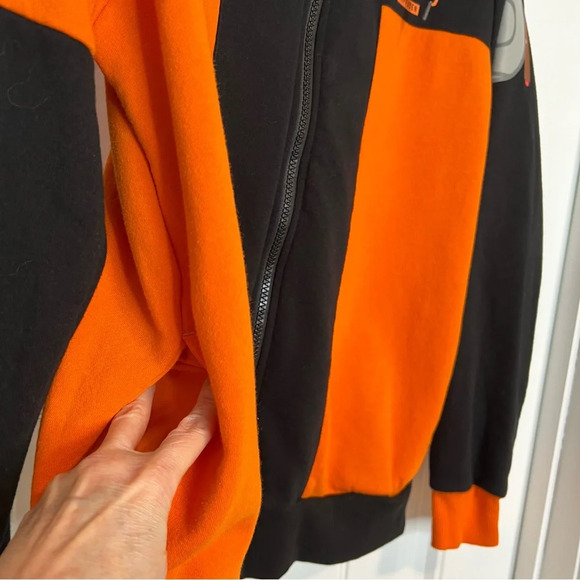 Hot Topic Naruto Shippuden Black & Orange Zip Up Hoodie. Size Medium. - Picture 9 of 14